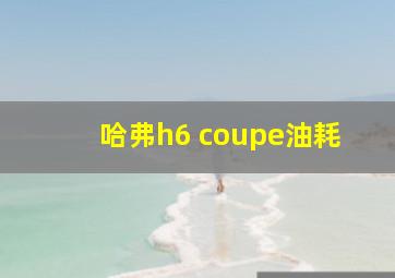 哈弗h6 coupe油耗